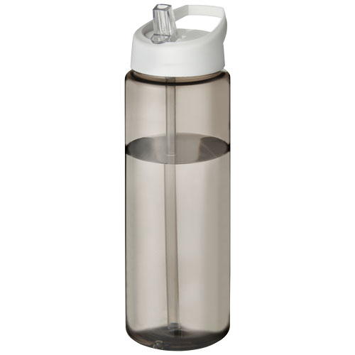 Bouteille promotionnelle de sport 850ml H2O Active® Charbon et Blanc